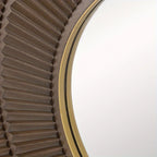 Round Wooden Mirror Frame - House Of Avana
