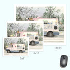 Mister Softee at Dusk, Street Scene, detail shot - House Of Avana