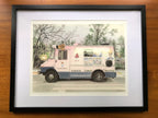 Mister Softee at Dusk, Street Scene, top view - House Of Avana