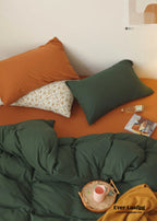 Mixed Color Bedding Set / Custard + Orange Ever Lasting