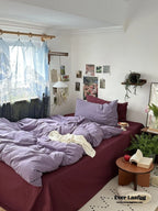 Mixed Color Berry Crush Washed Cotton Bedding Set Ever Lasting