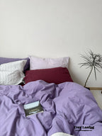 Mixed Color Berry Crush Washed Cotton Bedding Set Ever Lasting