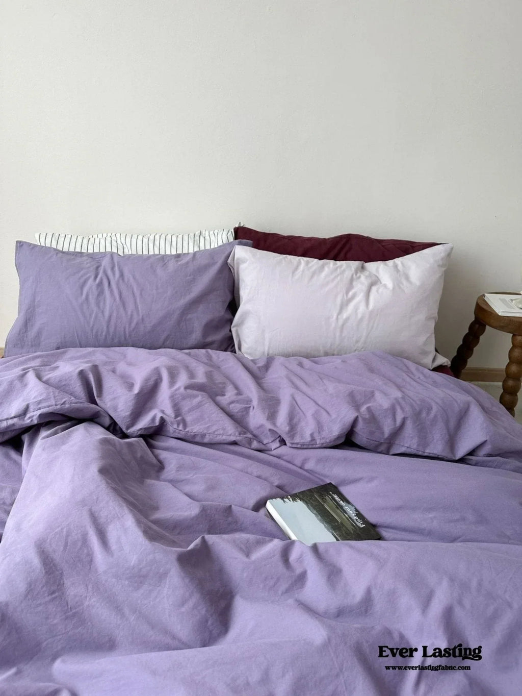 Mixed Color Berry Crush Washed Cotton Bedding Set Ever Lasting