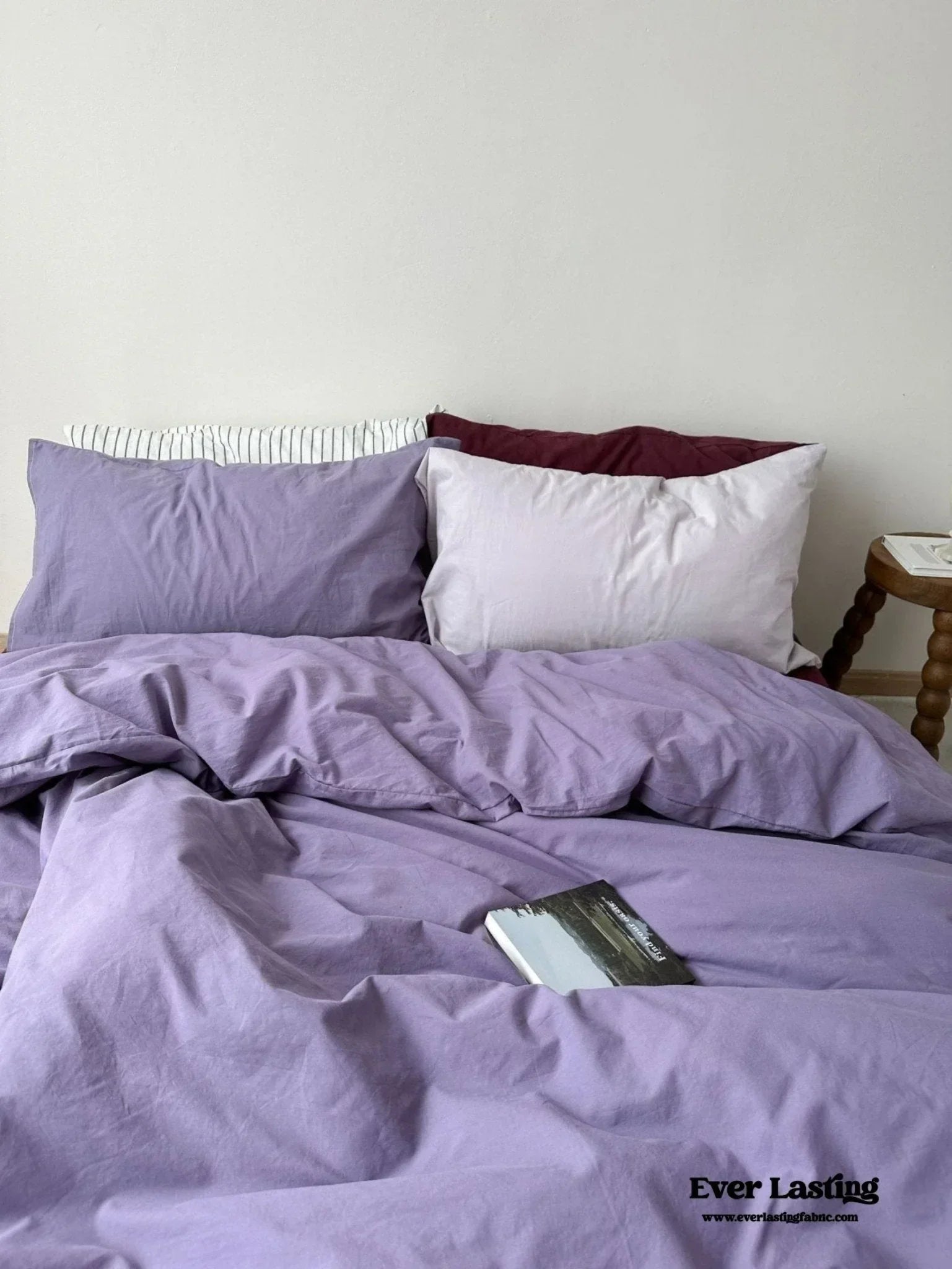 Mixed Color Berry Crush Washed Cotton Bedding Set Ever Lasting