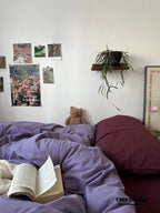 Mixed Color Berry Crush Washed Cotton Bedding Set Ever Lasting