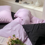 Mixed Color Maximalist Bedding Set / Green + Pink Ever Lasting