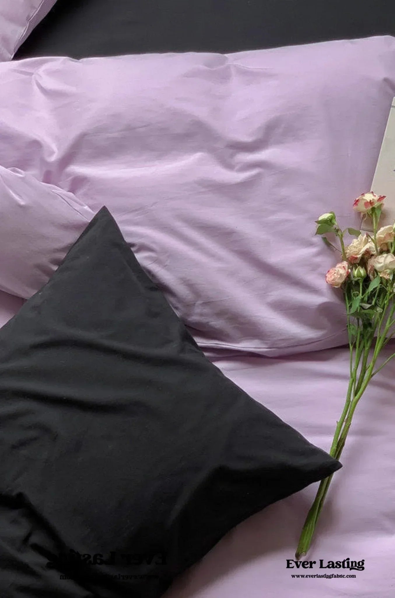 Mixed Color Maximalist Bedding Set / Green + Pink Ever Lasting