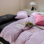 Mixed Color Maximalist Bedding Set / Purple + Black Ever Lasting