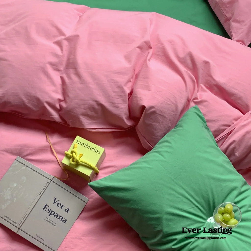 Mixed Color Maximalist Bedding Set / Purple + Black Ever Lasting