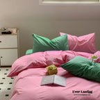 Mixed Color Maximalist Bedding Set / Purple + Black Ever Lasting