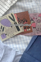 Mixed Gingham Striped Bedding Set / Purple Pink Ever Lasting