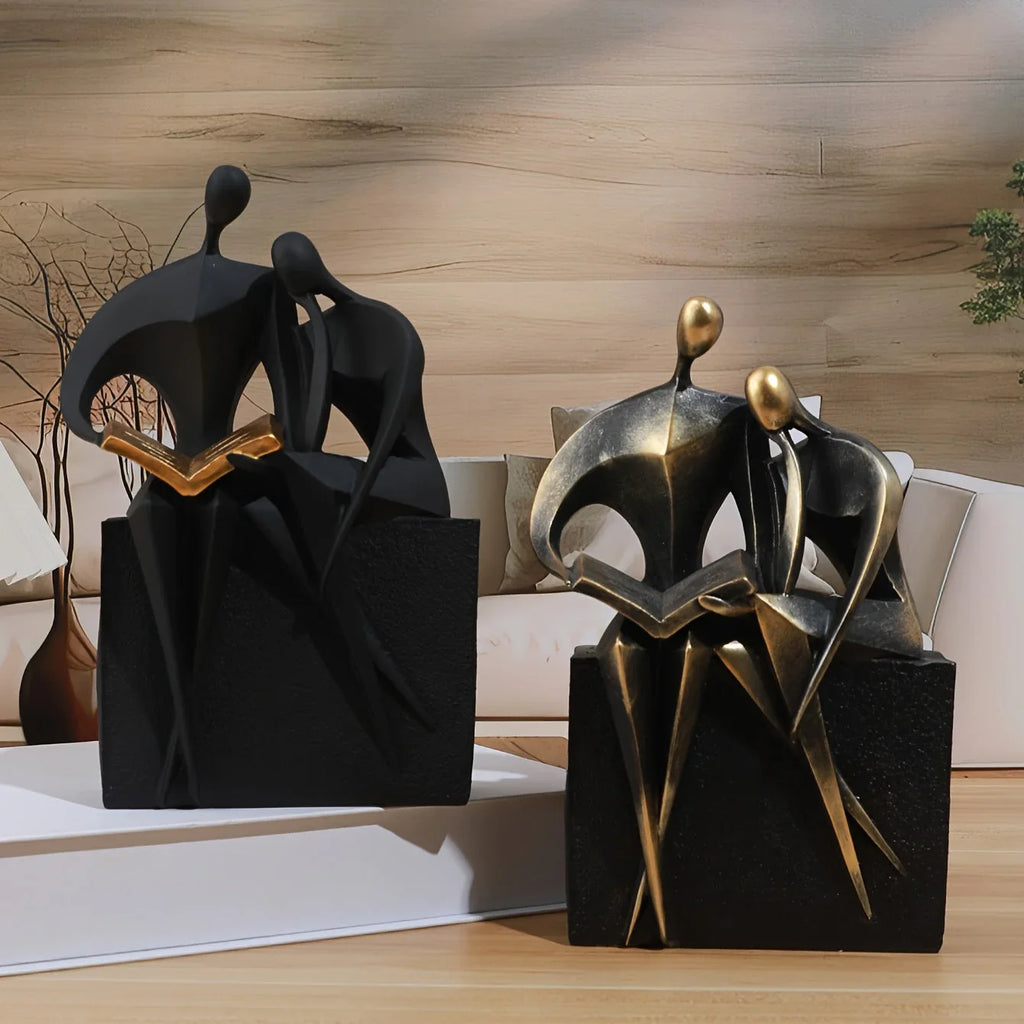 Modern Abstract Reading Sculptures - Elegant Home Decor Art Pieces House Of Avana