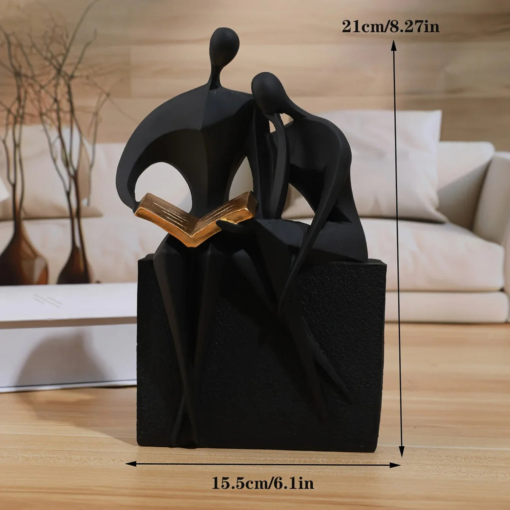 Modern Abstract Reading Sculptures - Elegant Home Decor Art Pieces House Of Avana