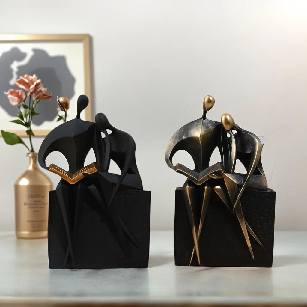 Modern Abstract Reading Sculptures - Elegant Home Decor Art Pieces House Of Avana