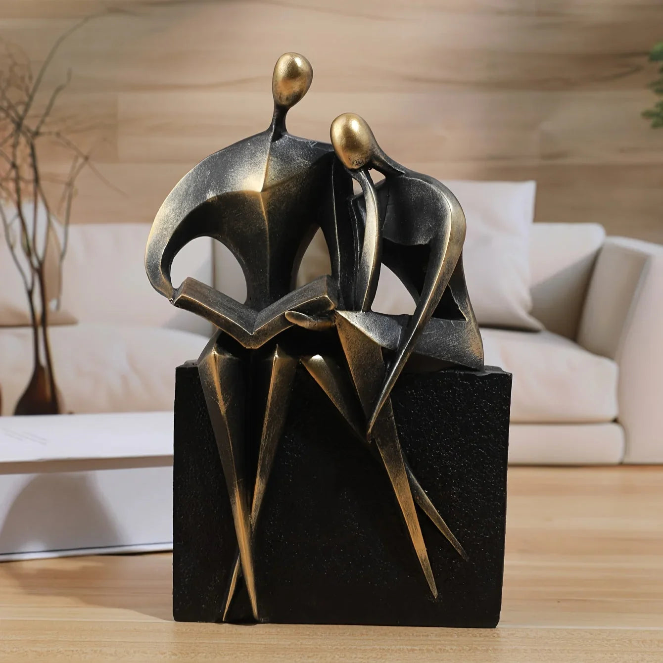 Modern Abstract Reading Sculptures - Elegant Home Decor Art Pieces House Of Avana