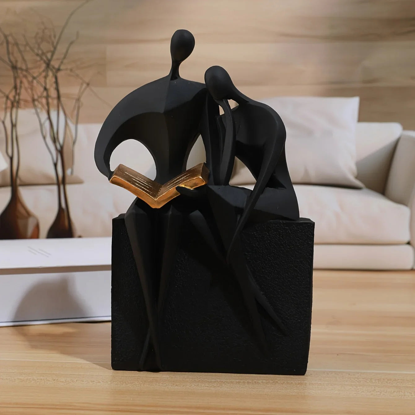Modern Abstract Reading Sculptures - Elegant Home Decor Art Pieces House Of Avana