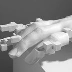 Modern Abstract Sculpture - 20cm Mosaic Figurine, detail shot - House Of Avana
