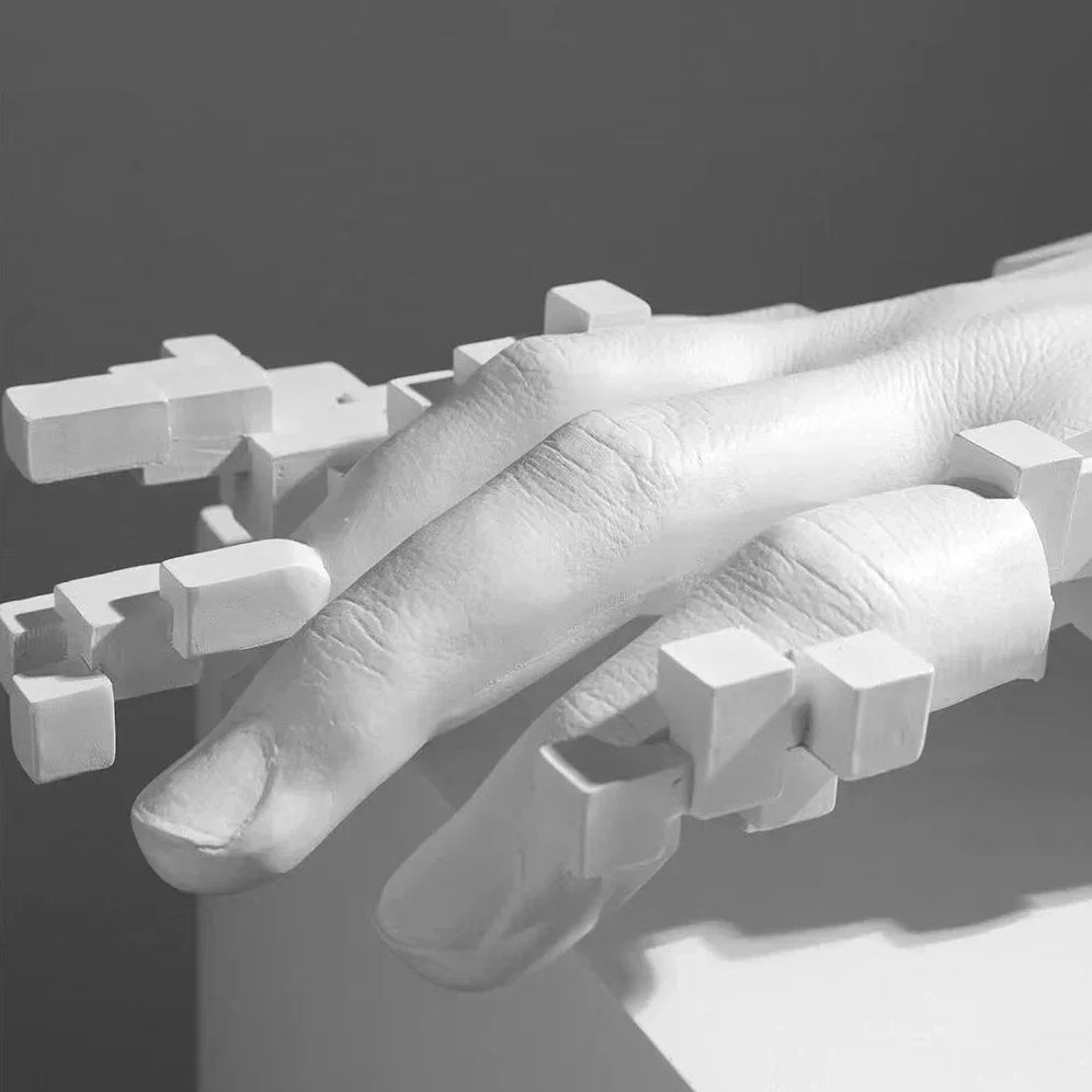 Modern Abstract Sculpture - 20cm Mosaic Figurine, detail shot - House Of Avana