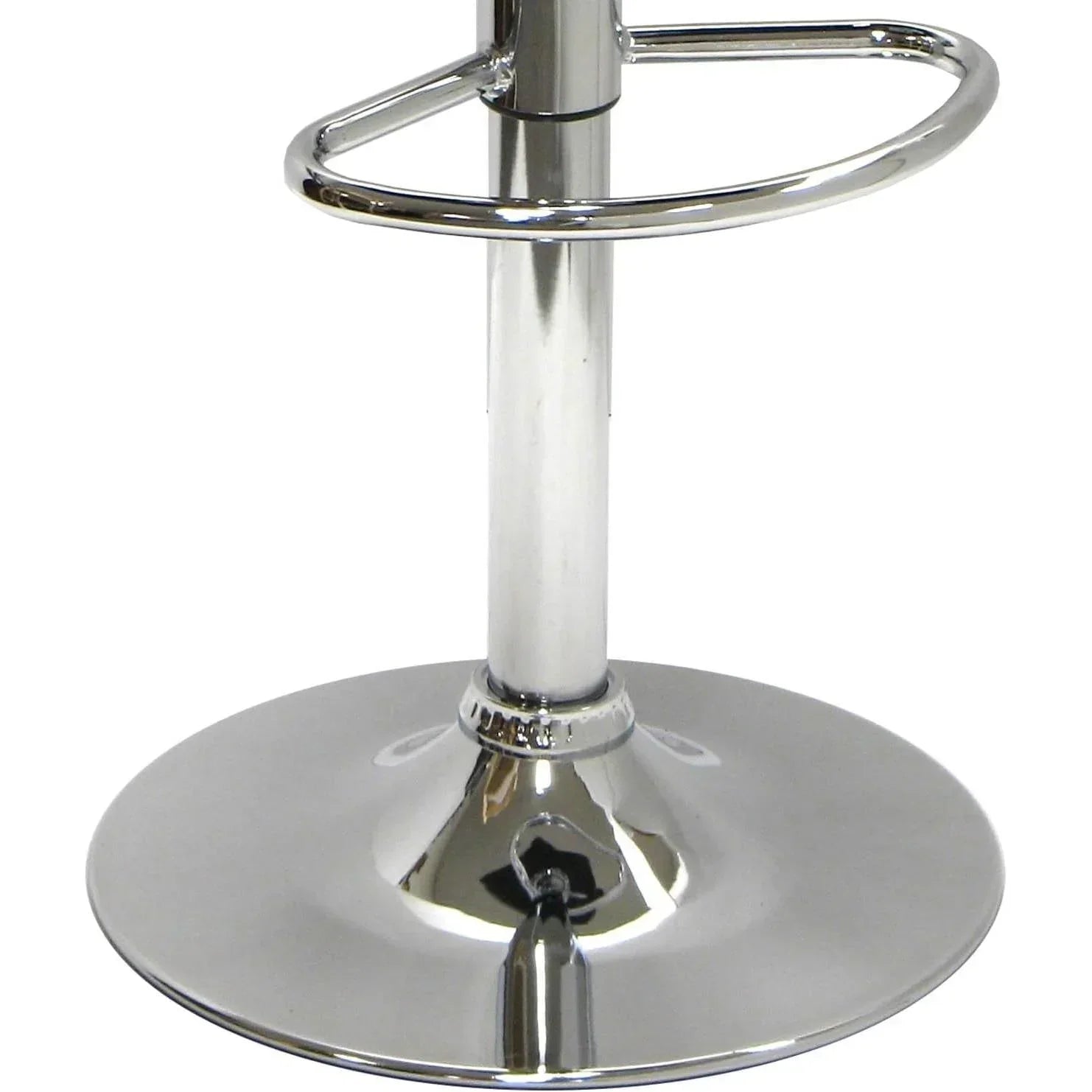 Modern Air-Lift Adjustable Bar Stools with Black PVC Seat