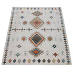 Modern Area Rug Boho Design with colorful Pattern in Cream RugYourHome