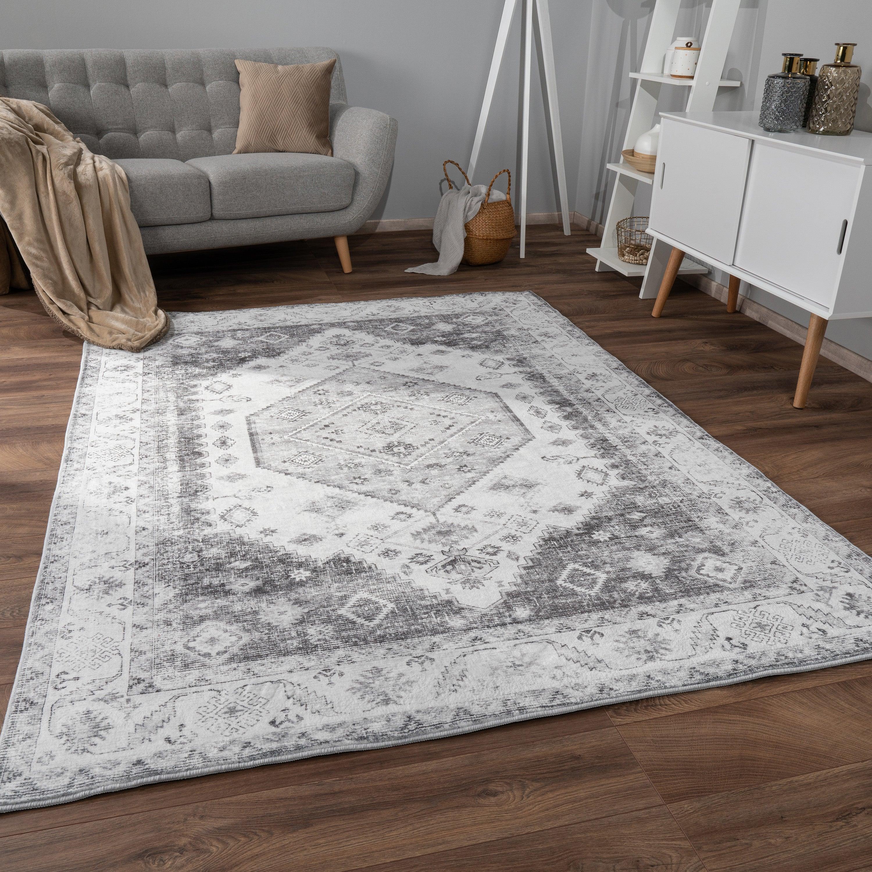 Modern Area Rug Cambridge with Vintage Faded Look RugYourHome