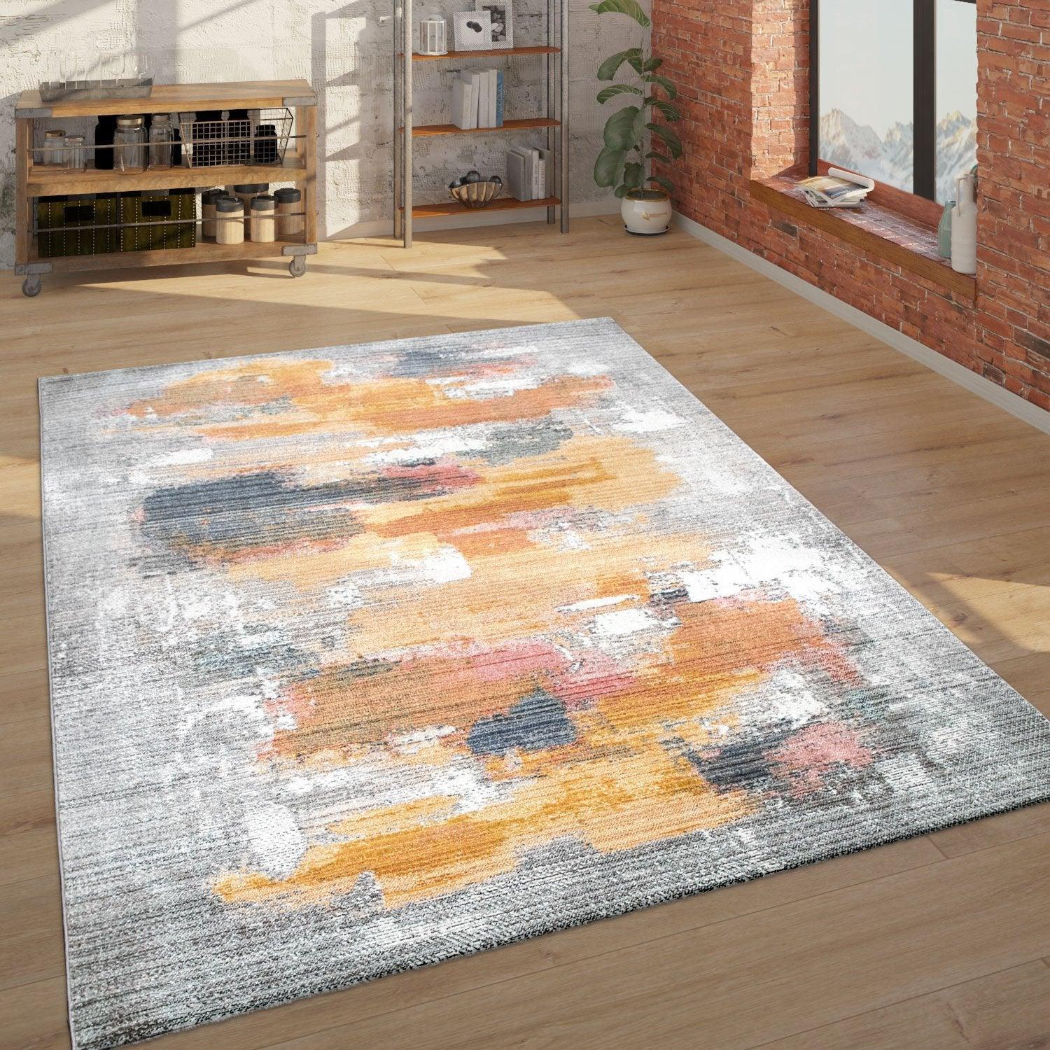 Modern Area Rug Colorful Abstract Design with 3D Effect RugYourHome
