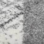 Modern Area Rug Mero Abstract Design - Black and White RugYourHome