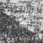 Modern Area Rug Mero Abstract Design - Black and White RugYourHome
