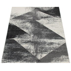 Modern Area Rug Mero Abstract Design - Black and White RugYourHome