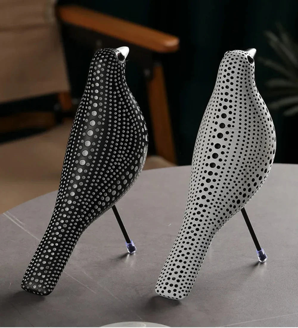 Modern Bird Figurine Sculpture Statue Animal Statue Bookshelf Table Entryway Fireplace Home Office Decor - House Of Avana