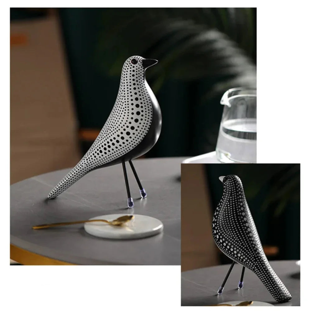 Modern Bird Figurine Sculpture Statue Animal Statue Bookshelf Table Entryway Fireplace Home Office Decor - House Of Avana