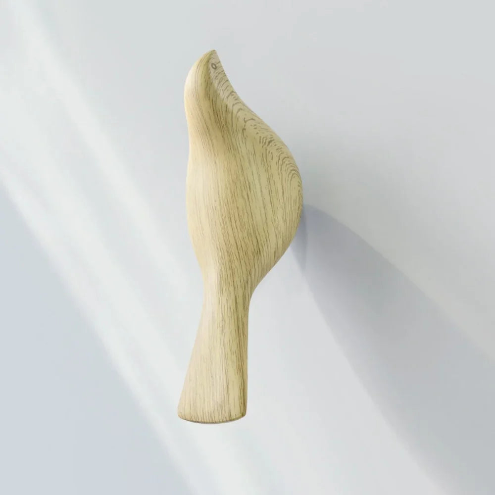 White resin bird wall hook, modern 3D design, heavy duty key holder - House of Avana