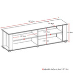 Modern Black TV Stand - Fits up to 68-inch TV