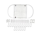 Modern Ceiling Mounted Stainless Steel Oval Hanging Pot Rack