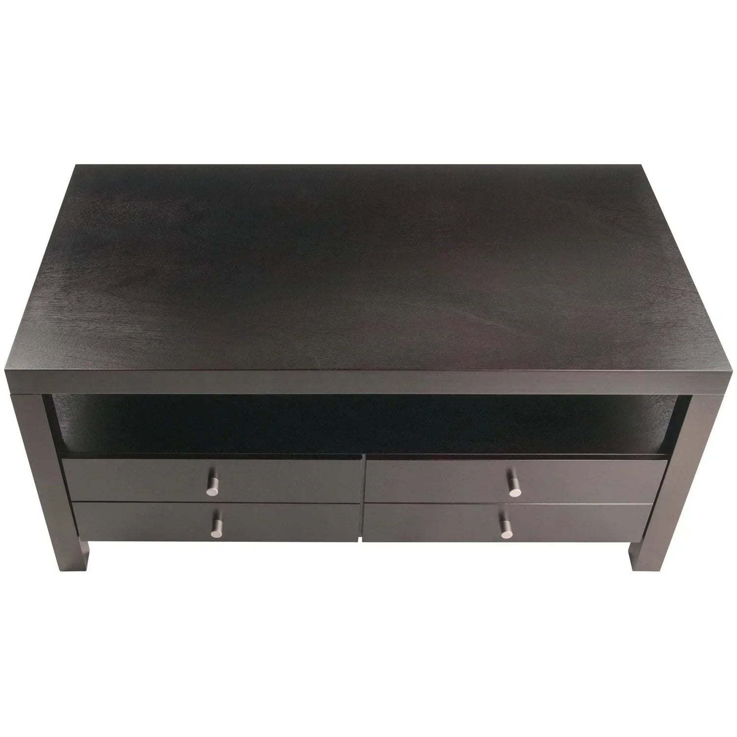 Modern Espresso 2 Drawer Coffee Table