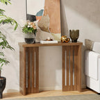 Modern Farmhouse Slim Console Table, 39 Inch Narrow Sofa Table, Living Room Table with Sturdy MDF Frame - Versatile Entryway Storage for Halls, Small Spaces and Behind Sectional Sofas House Of Avana