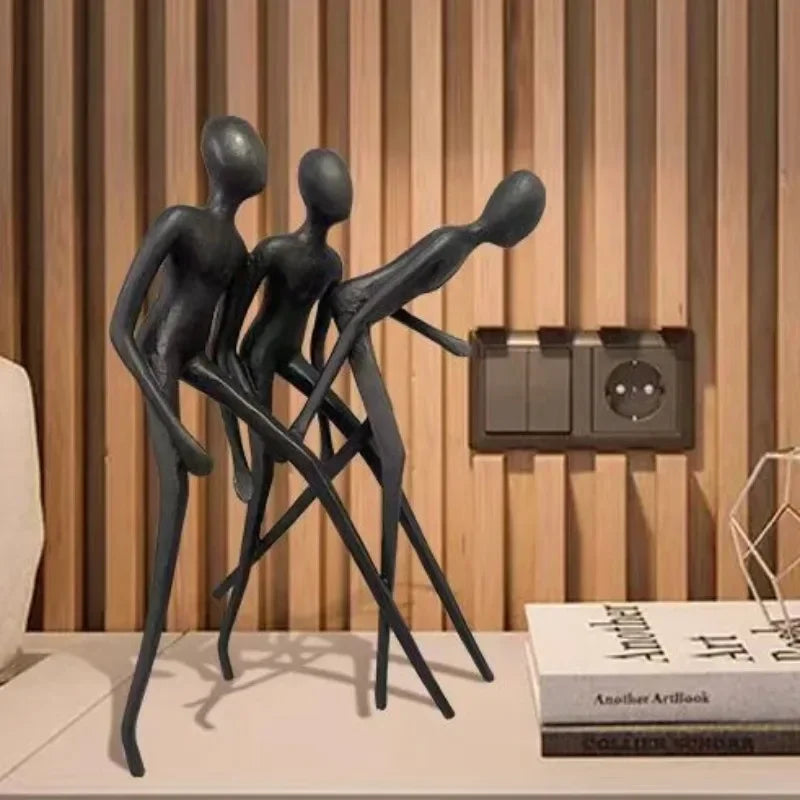 Modern Figurine - Luxury Miniature Sculpture, back view - House Of Avana