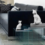 Modern Geometric Fox Sculpture Statue - House Of Avana