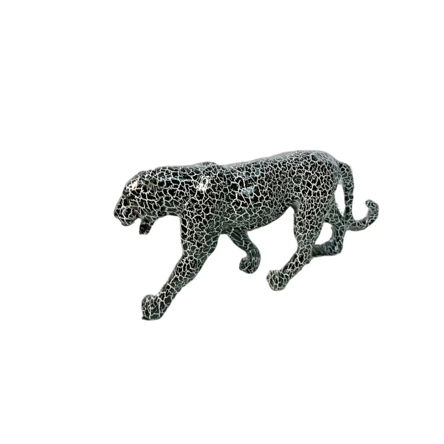 Modern Geometric Leopard Miniature Statue - House Of Avana