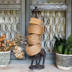 Chic Giraffe Metal Tissue Holder - Freestanding, Self-Adhesive Paper Towel Dispenser for Home & Kitchen Decor - House Of Avana