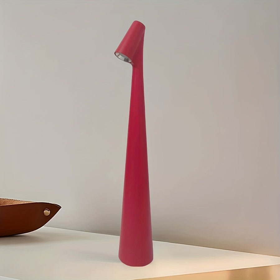 Modern LED Table Lamp with Touch Control - Rechargeable Battery-Powered Desk Light, Matte Black Finish & Adjustable Brightness for Home Office, Living Room, Bedroom Decor, Desk Lamp Rechargeable, Bedroom Lighting, Sleek Desig House Of Avana