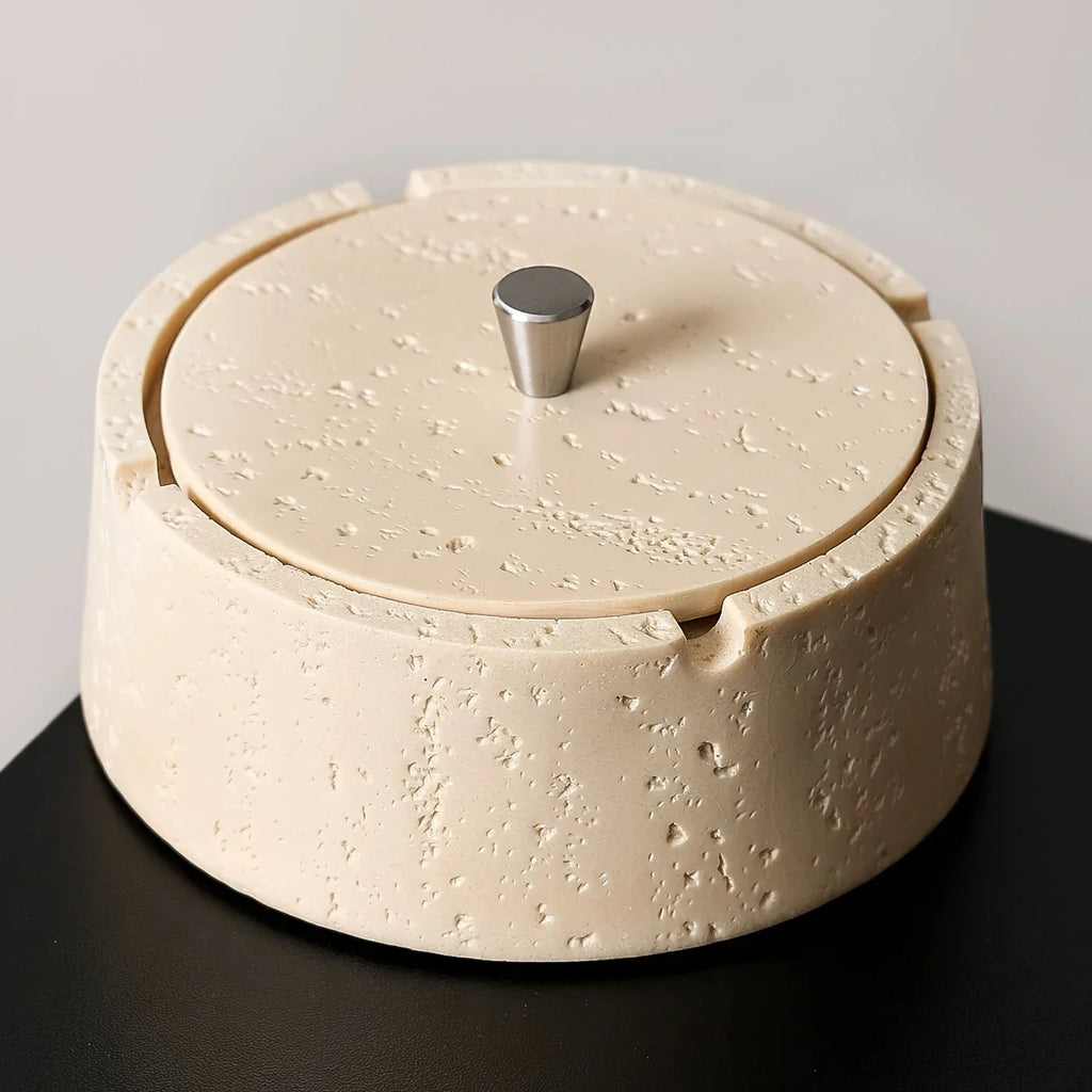 Modern Resin Ashtray with Lid - Rectangular, Durable & Stylish for Home or Office Decor, Perfect for Holding Cigarettes and Ash, Office Decor Accessory | Minimalist Design | Smooth Finish, Cigarette Holder House Of Avana [[SKU:HOA-TRY-400-B]]