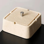 Modern Resin Ashtray with Lid - Rectangular, Durable & Stylish for Home or Office Decor, Perfect for Holding Cigarettes and Ash, Office Decor Accessory | Minimalist Design | Smooth Finish, Cigarette Holder House Of Avana