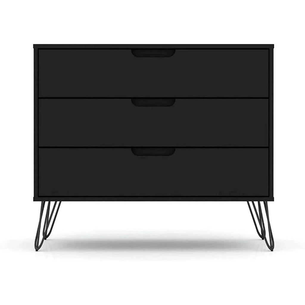 Modern Scandinavian Style Bedroom 3-Drawer Dresser in Black Wood Finis – House Of Avana Modern Scandinavian Style Bedroom 3-Drawer Dresser in Black Wood Finis – House Of Avana