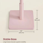 Modern Solid Wood Coat Rack Entryway Hall Tree Hat Stand in Pink