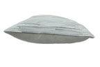 Modern Stripes Ivory and Gray Genuine leather Pillow with Insert, Cushion | PL16 The Rug Decor