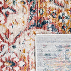 Modern Vintage Rug Oriental Look Abstract Beige Grey Orange RugYourHome