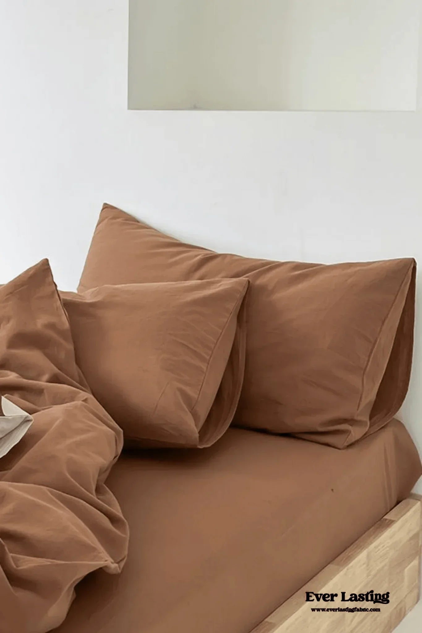 Modern Washed Cotton Bedding Set / Blue Ever Lasting