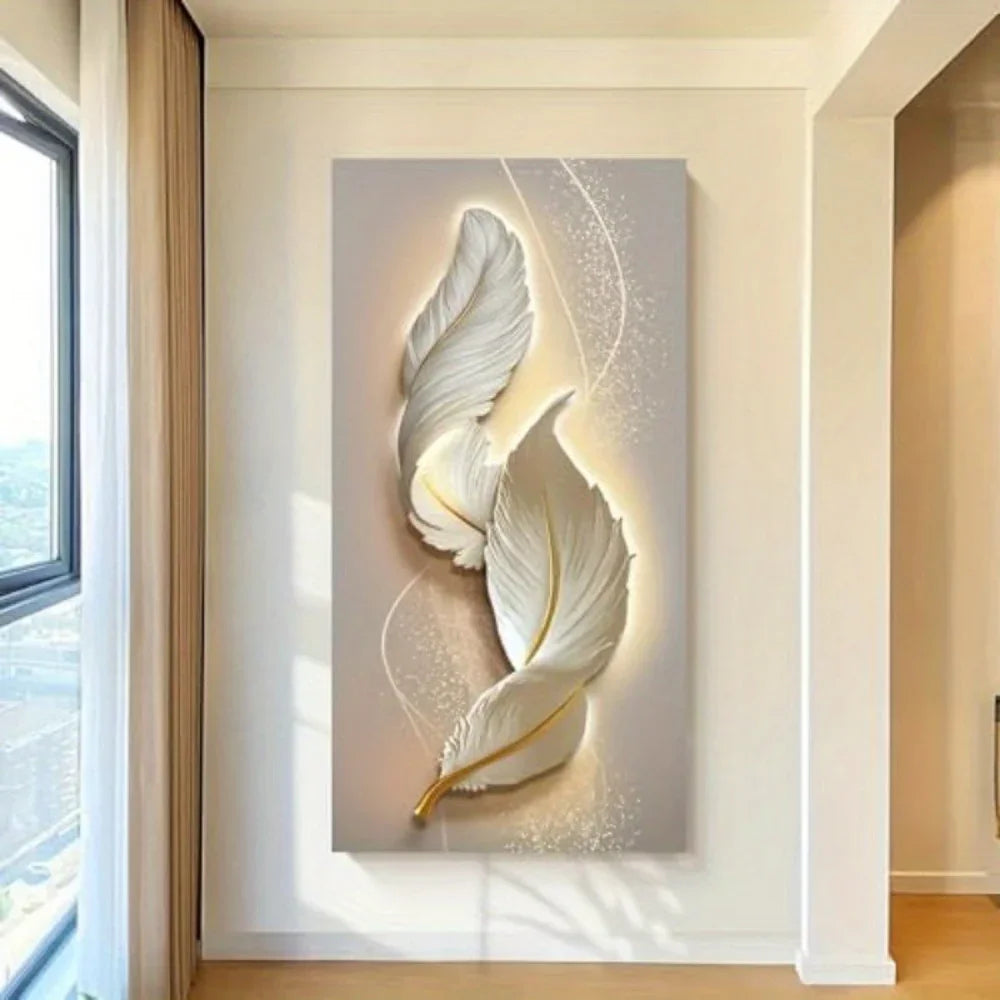 Modern White & Gold Abstract Wall Art - House of Avana