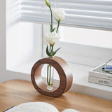 Modern Farmhouse Table Decor & Wood Vase